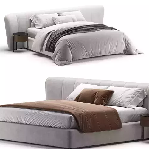 Royale Stripe Bed 3D model