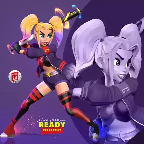 Harley Quinn baseball player