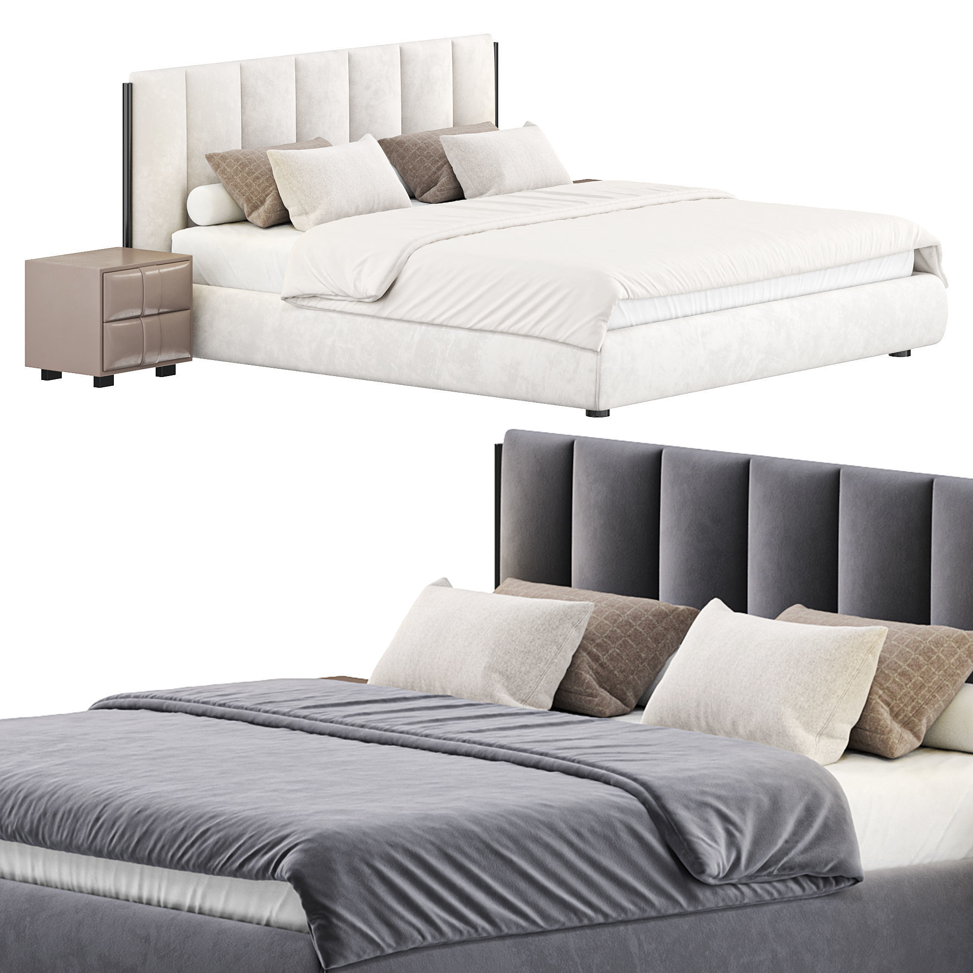 Farve bed 3D model_3