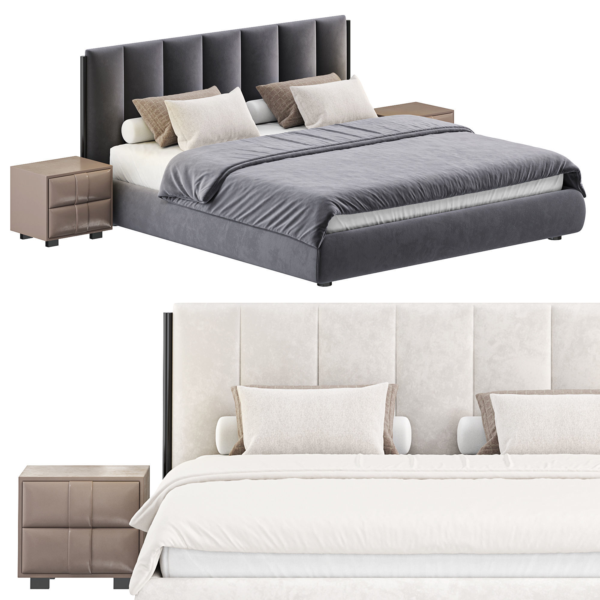 Farve bed 3D model_2