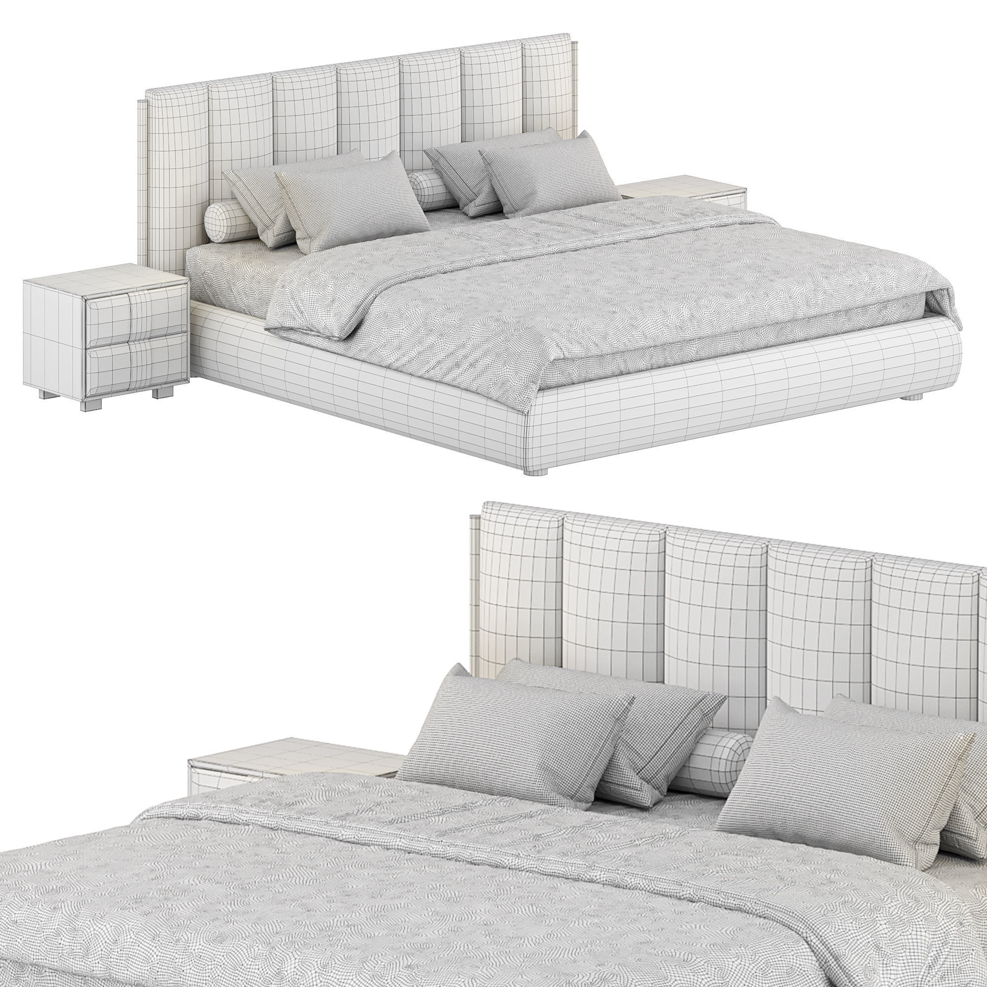Farve bed 3D model_4