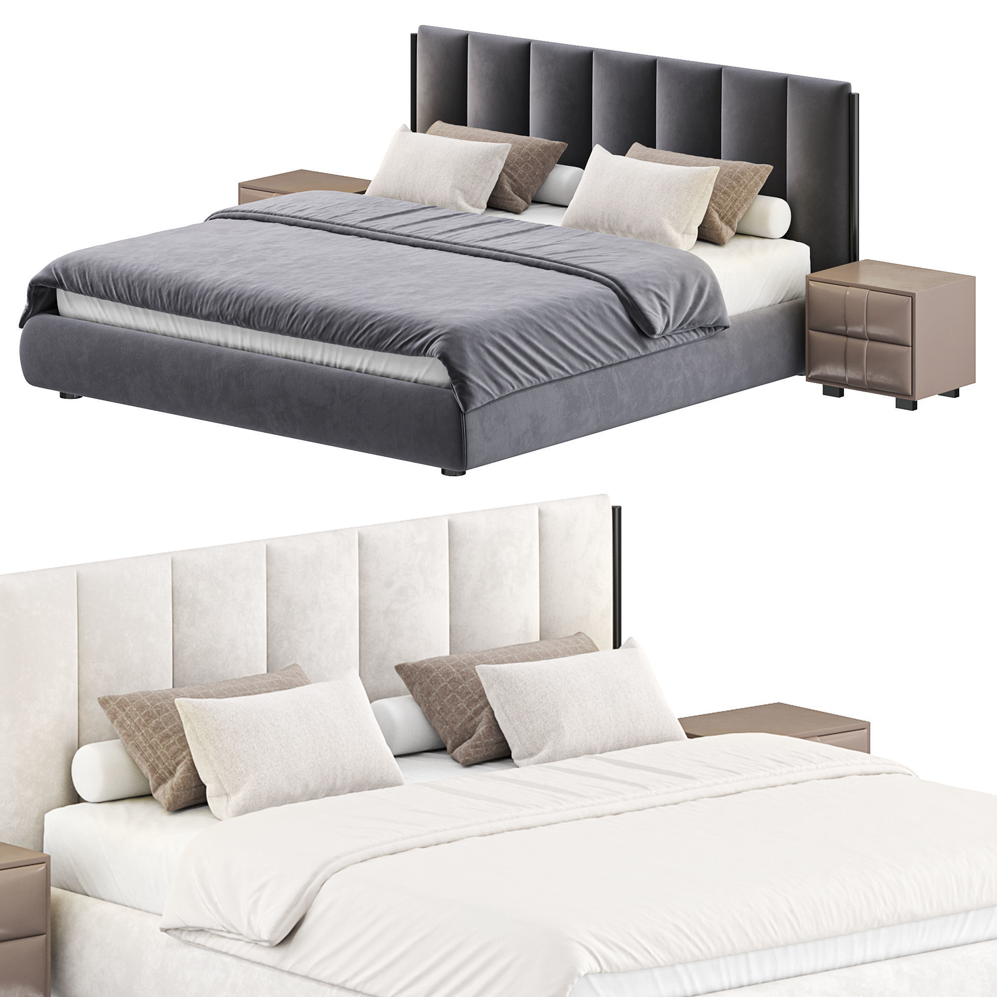 Farve bed 3D model_1