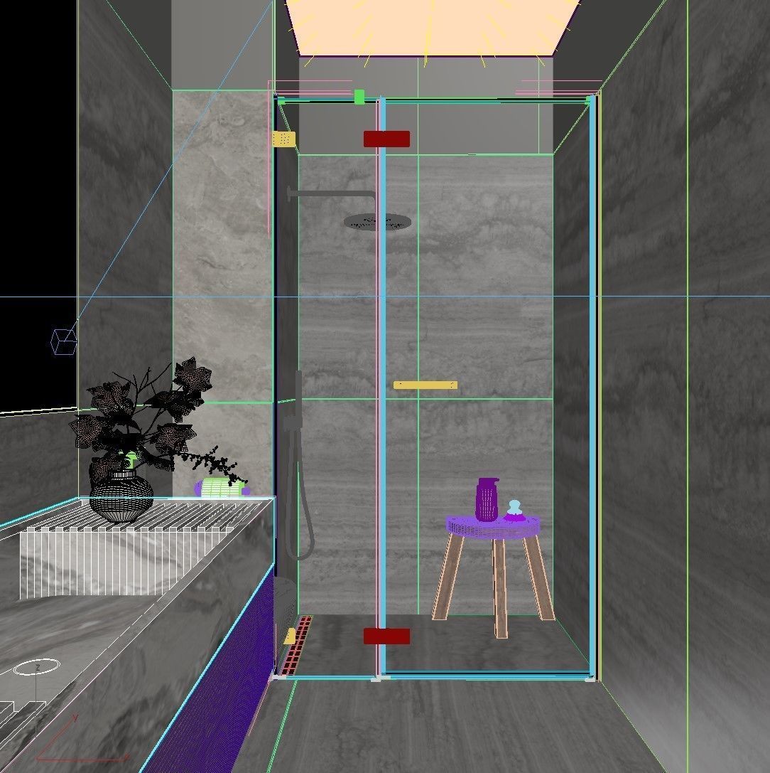 Bathroom Interior Design   3D model_5