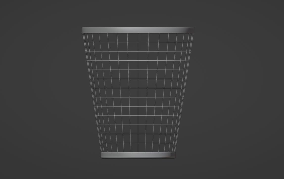 Trash Low-poly 3D model_6