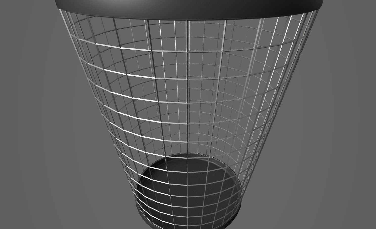 Trash Low-poly 3D model_1