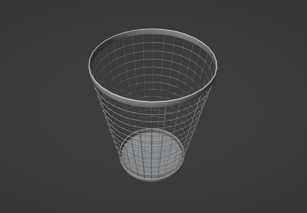 Trash Low-poly 3D model_8