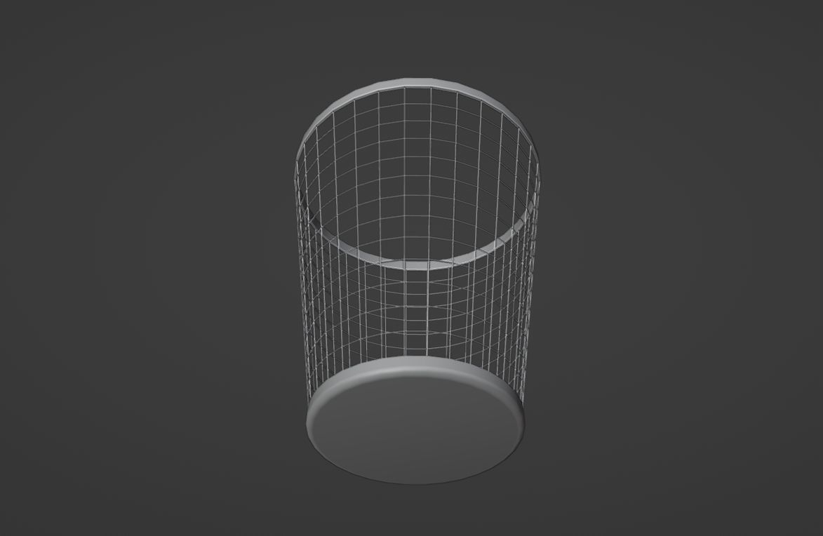 Trash Low-poly 3D model_9
