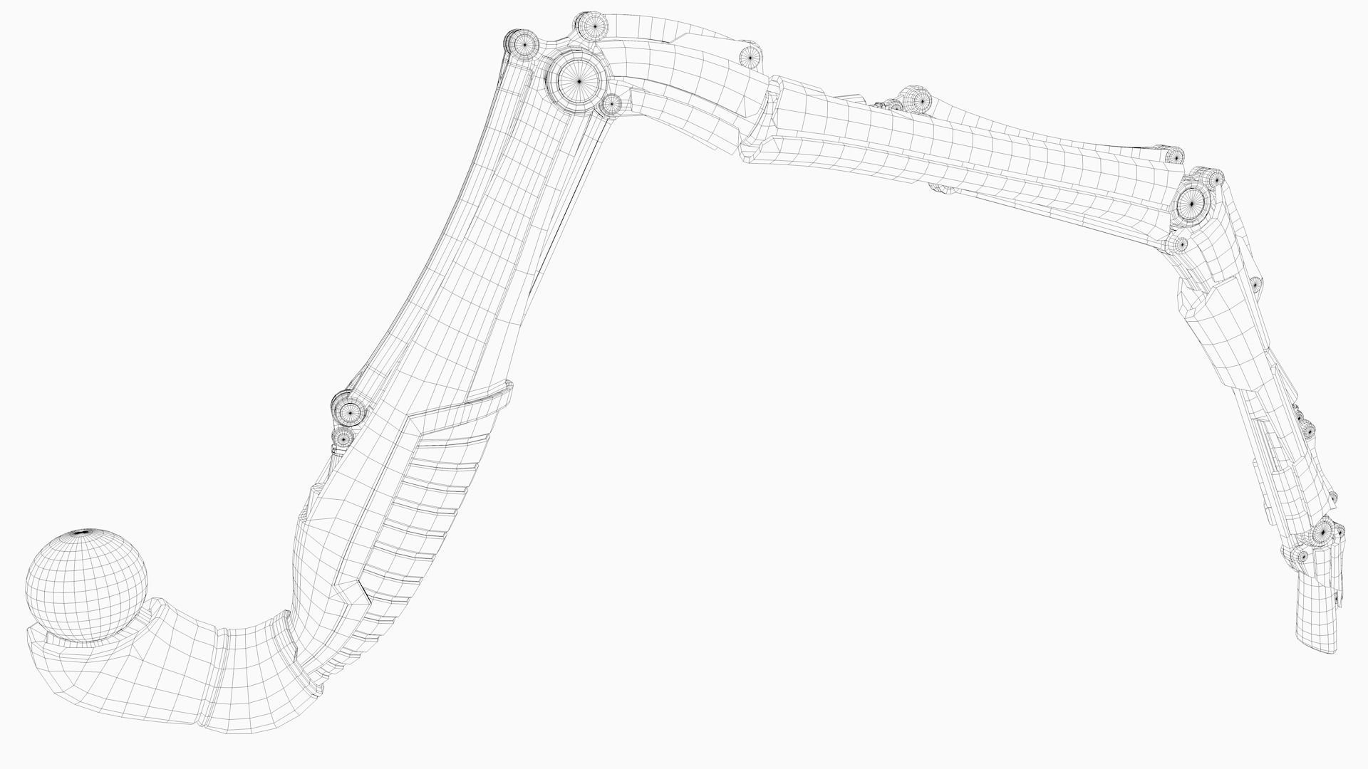 Robot Leg 3D model_9