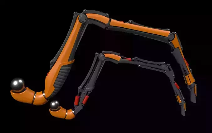 Robot Leg 3D model