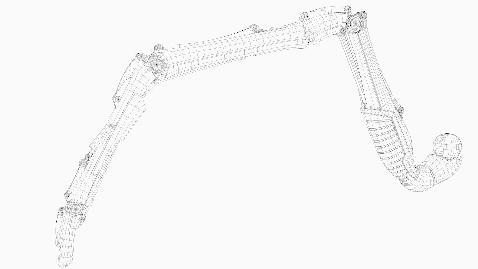 Robot Leg 3D model_8