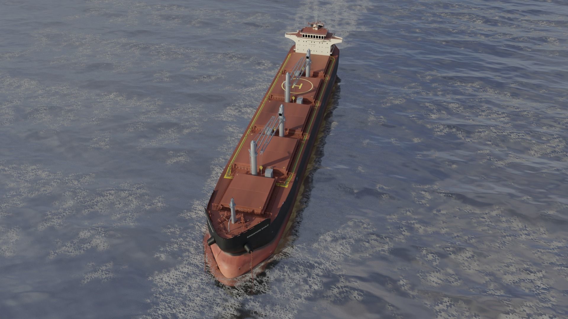 Bulk carrier SDARI Dolphin 64 3D model_7