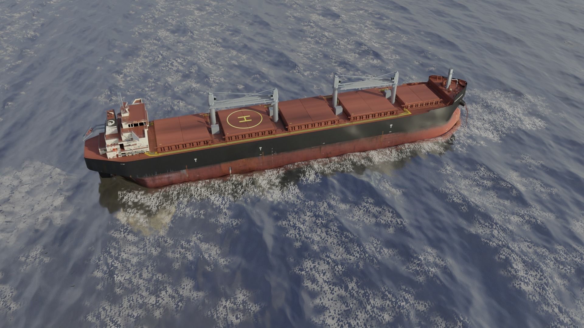 Bulk carrier SDARI Dolphin 64 3D model_15