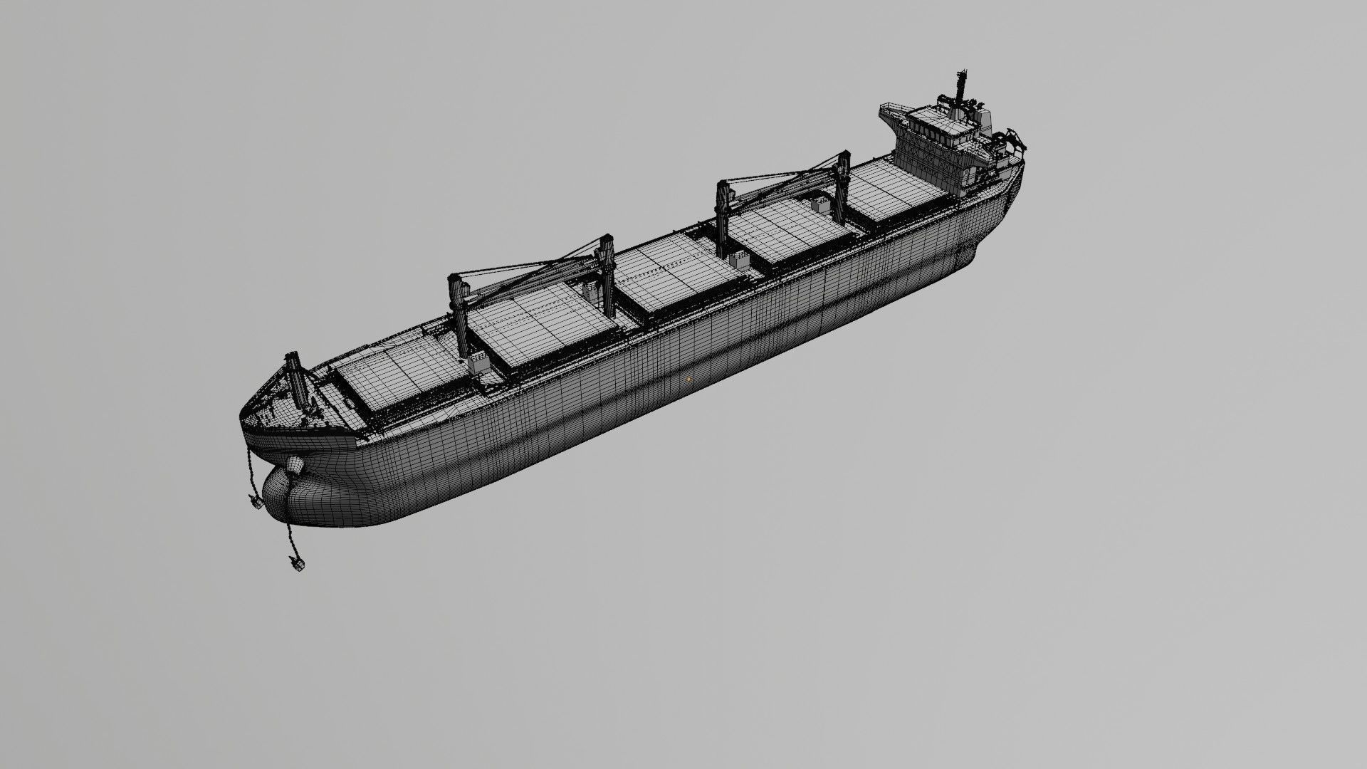 Bulk carrier SDARI Dolphin 64 3D model_21