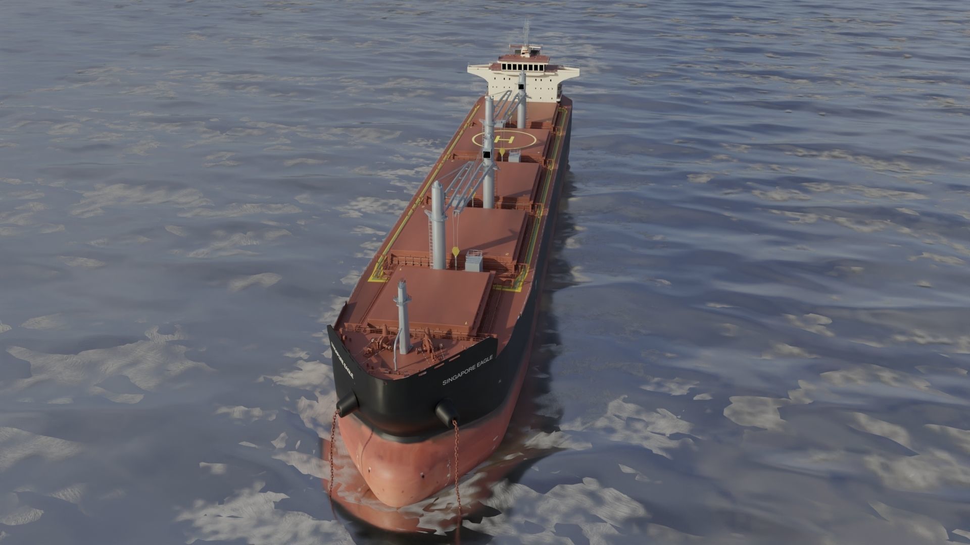 Bulk carrier SDARI Dolphin 64 3D model_2