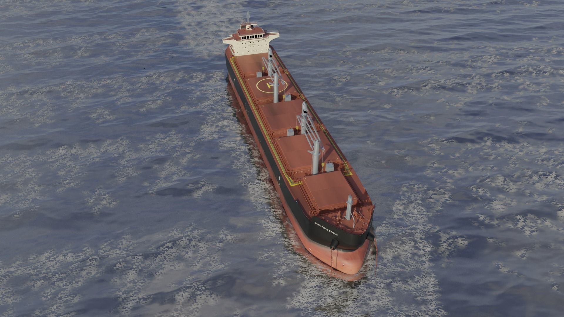 Bulk carrier SDARI Dolphin 64 3D model_16