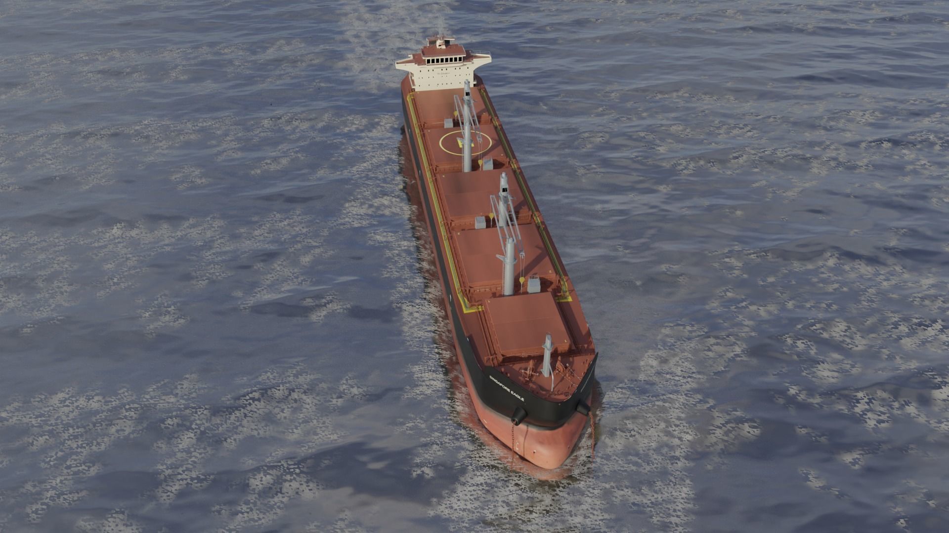 Bulk carrier SDARI Dolphin 64 3D model_17