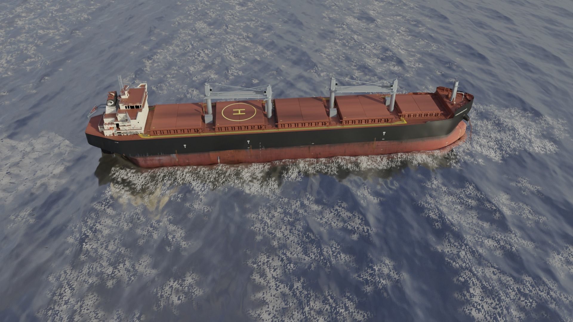 Bulk carrier SDARI Dolphin 64 3D model_13