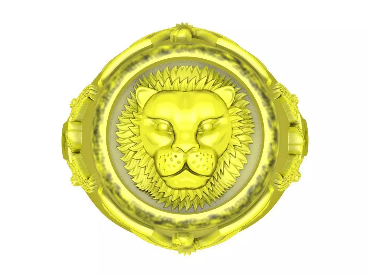 Lion Men Ring 5767A 3D print model