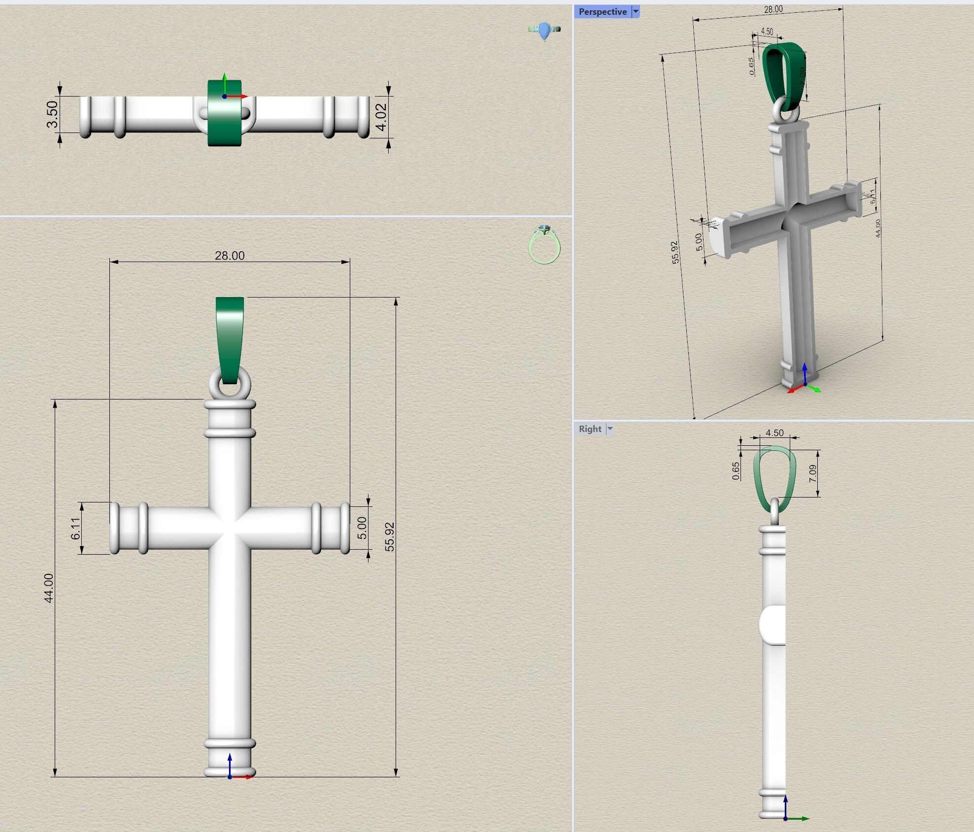 Cross KR 107 3D print model_1