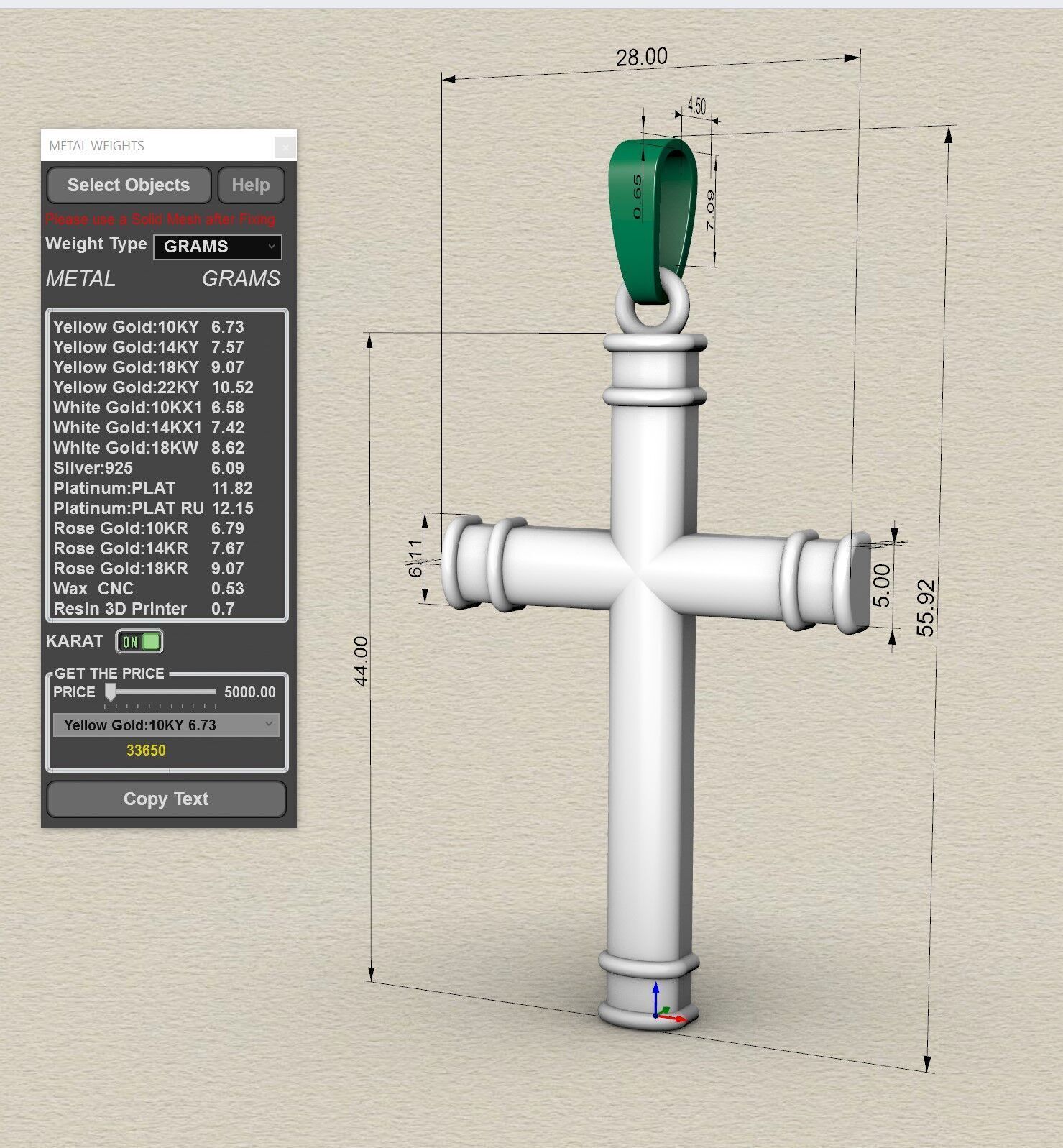 Cross KR 107 3D print model_2