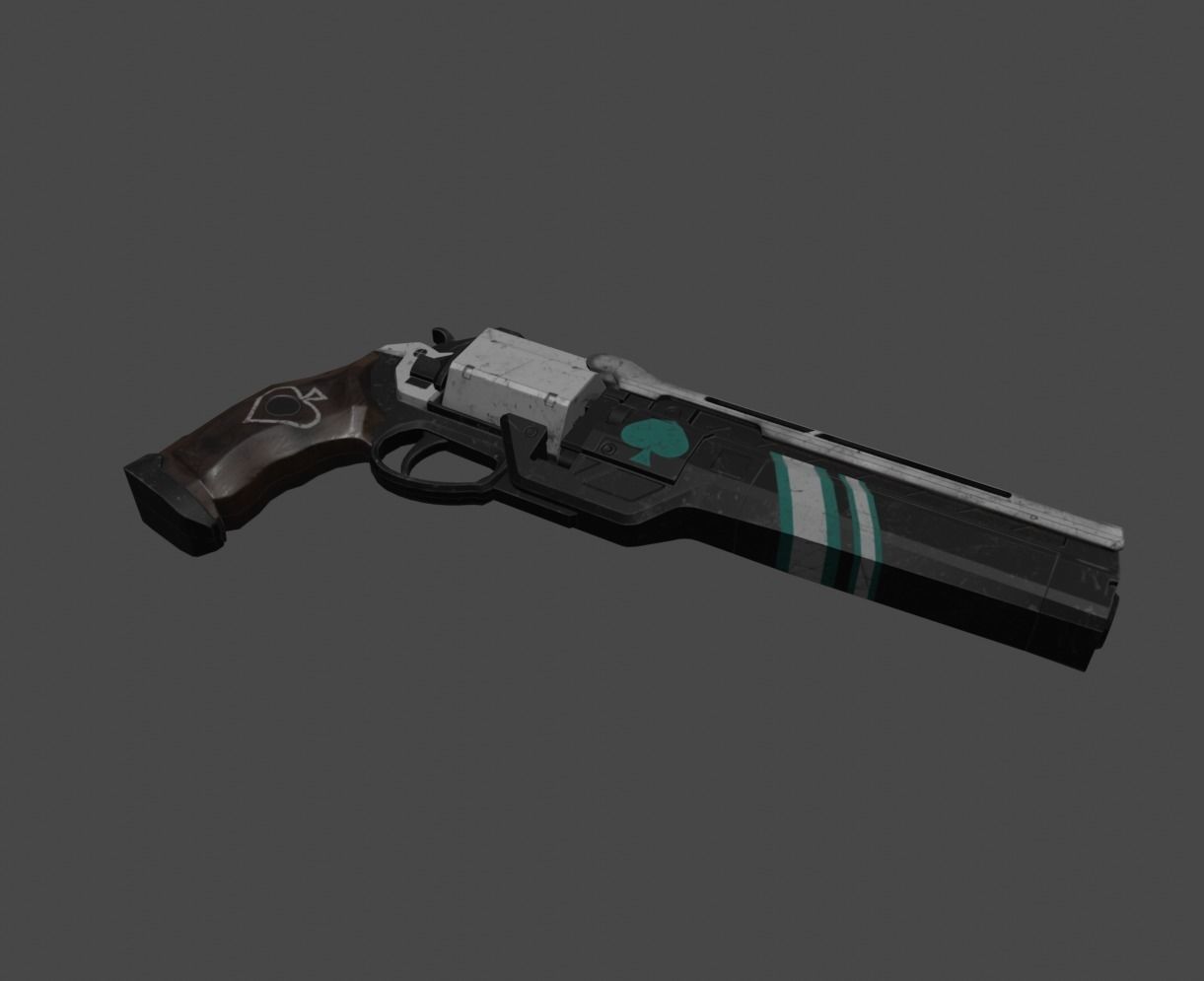 gun model 3D model_4