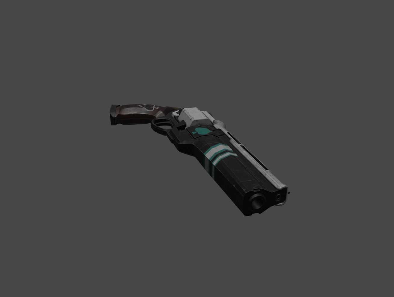 gun model 3D model_3