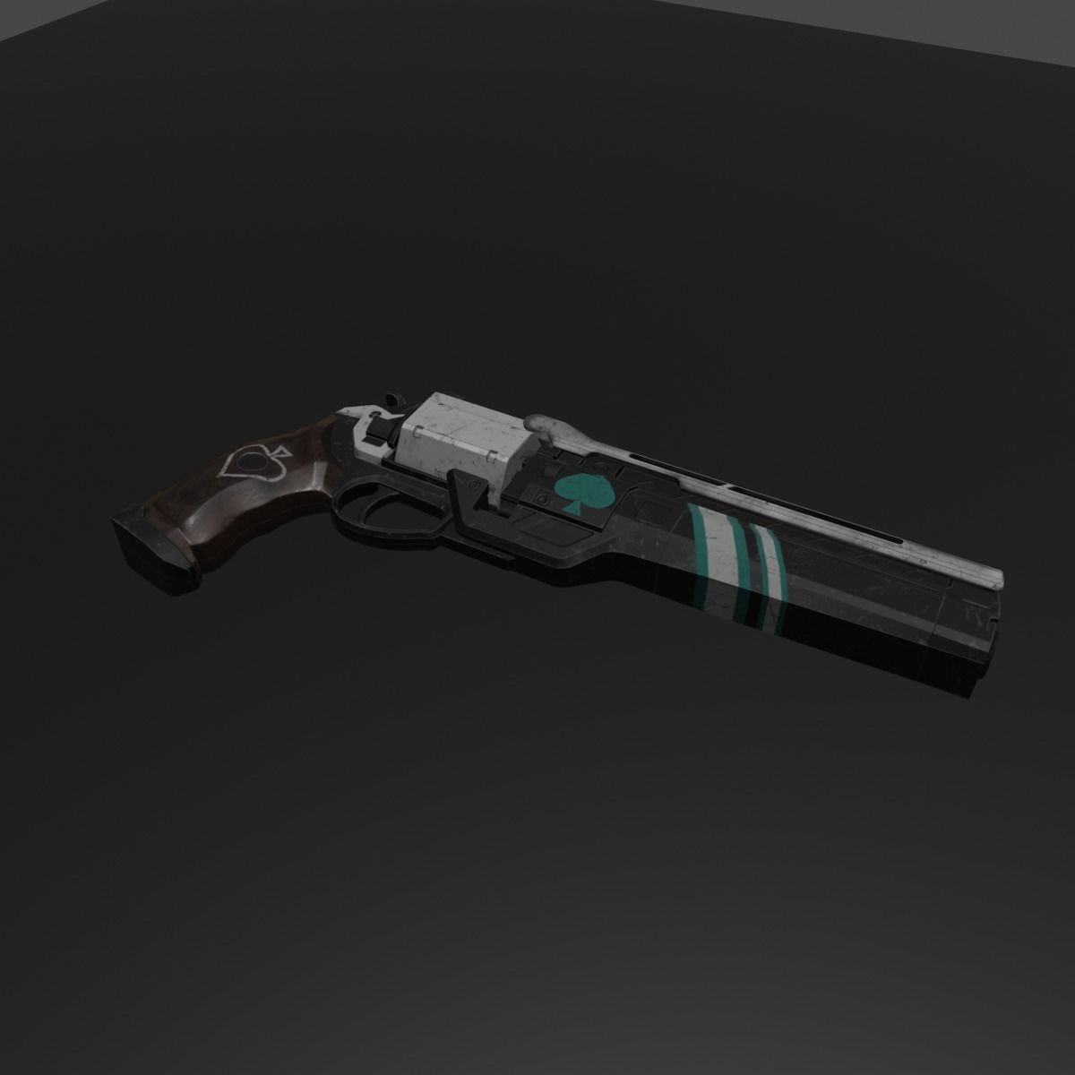 gun model 3D model_1