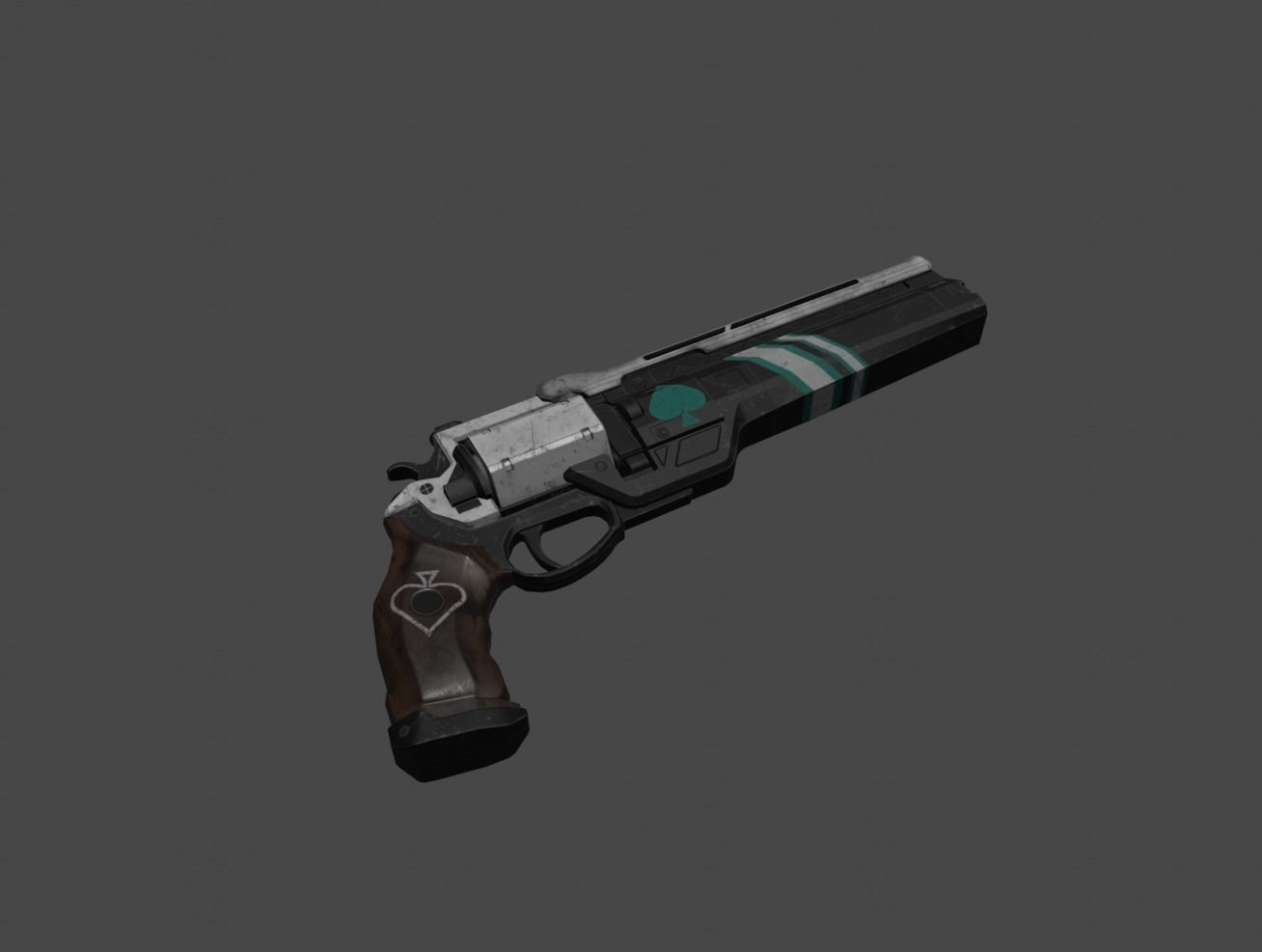 gun model 3D model_2