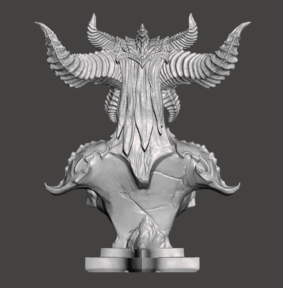 Lilith Diablo 4 Fan-Art 3D print bust 3D print model_8
