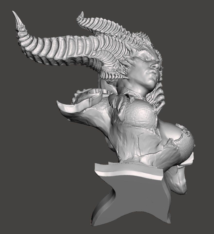 Lilith Diablo 4 Fan-Art 3D print bust 3D print model_4