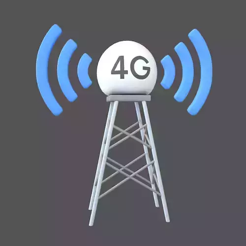 Signal Tower 4G Icon v1 001