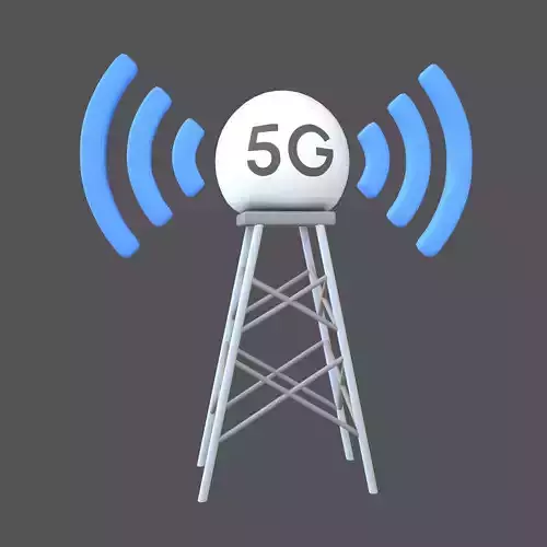 Signal Tower 5G Icon v1 001