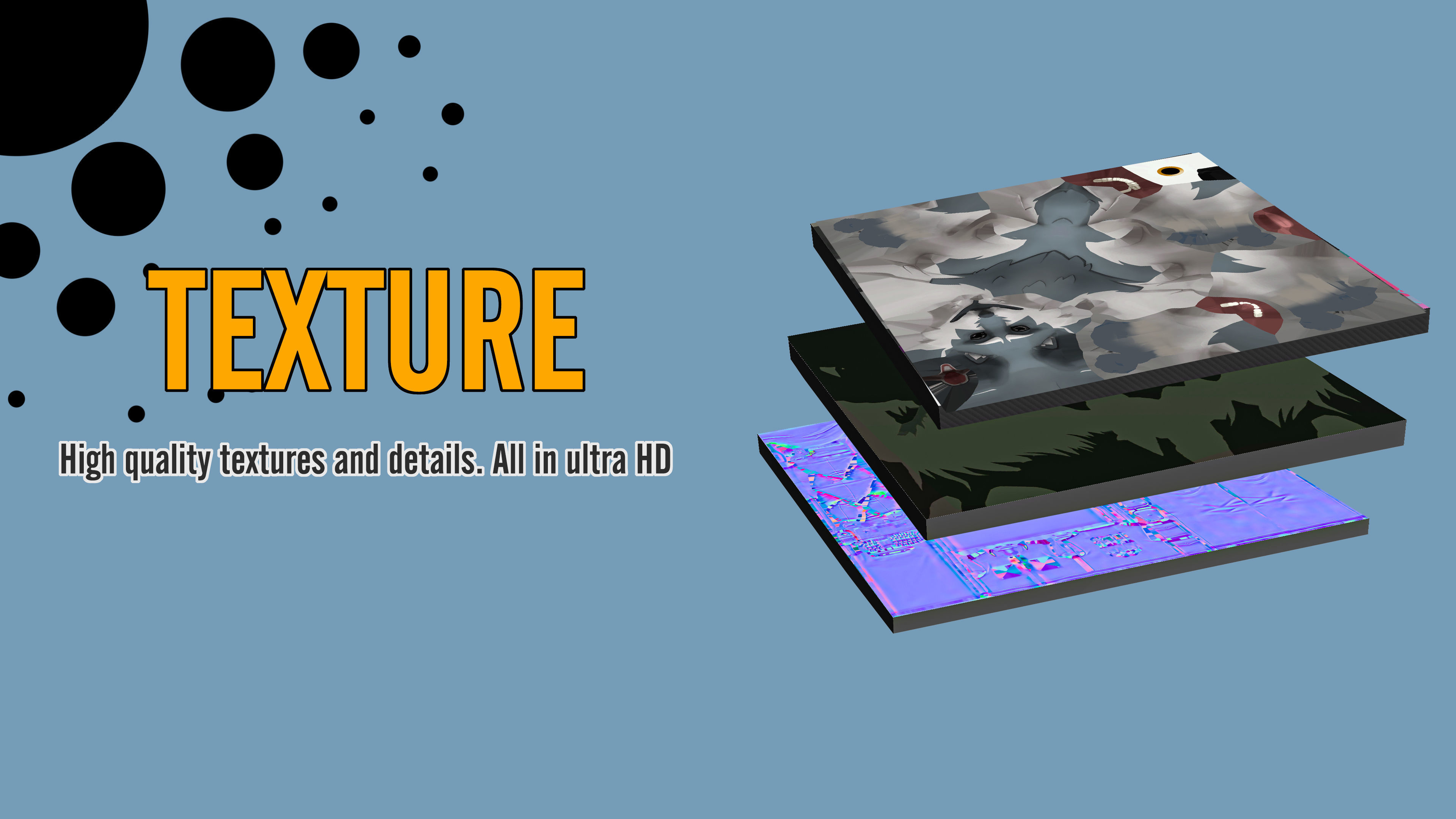 Dog - Game Ready 3D model - UE4 Low-poly Low-poly 3D model_3