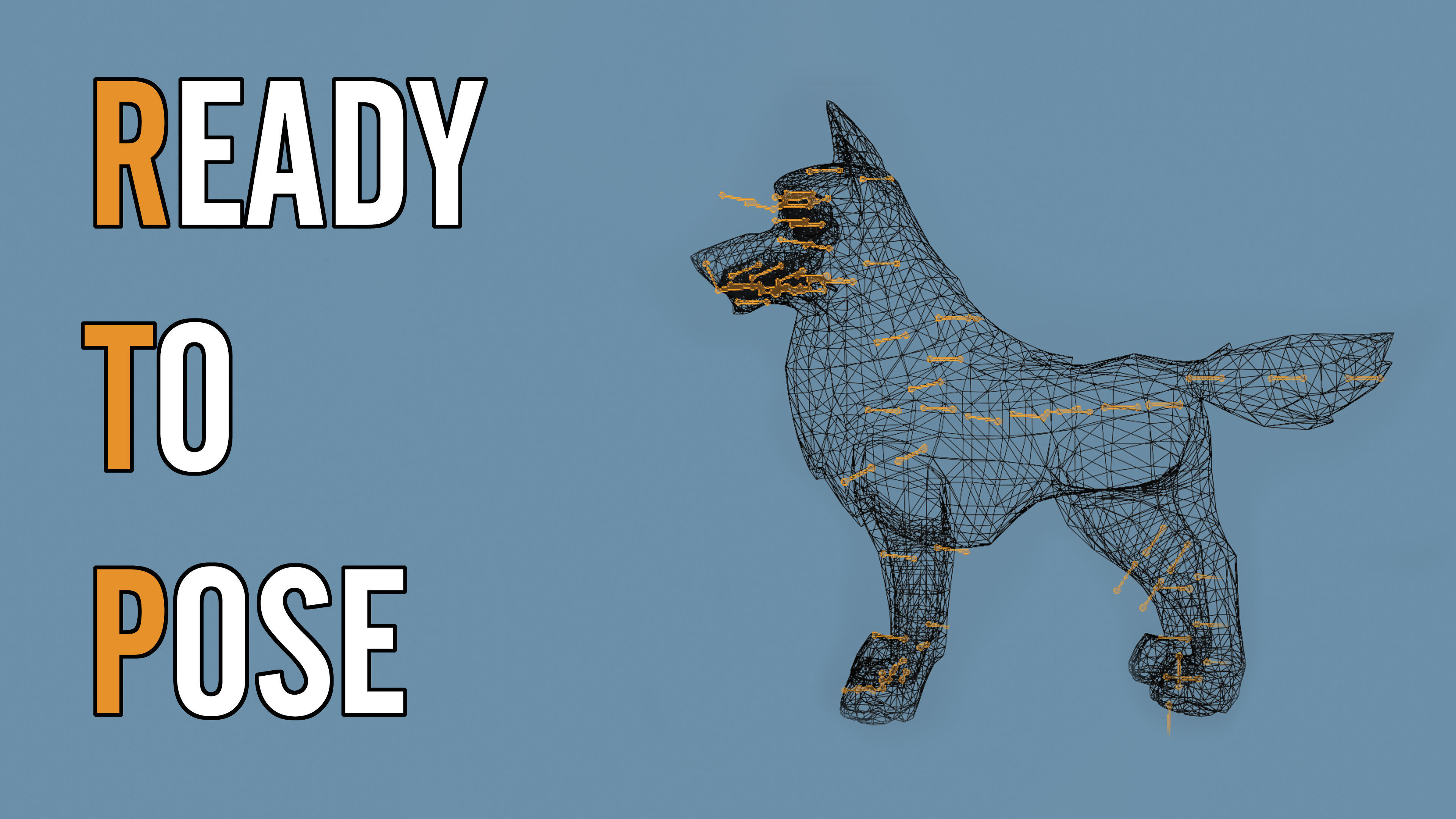 Dog - Game Ready 3D model - UE4 Low-poly Low-poly 3D model_2