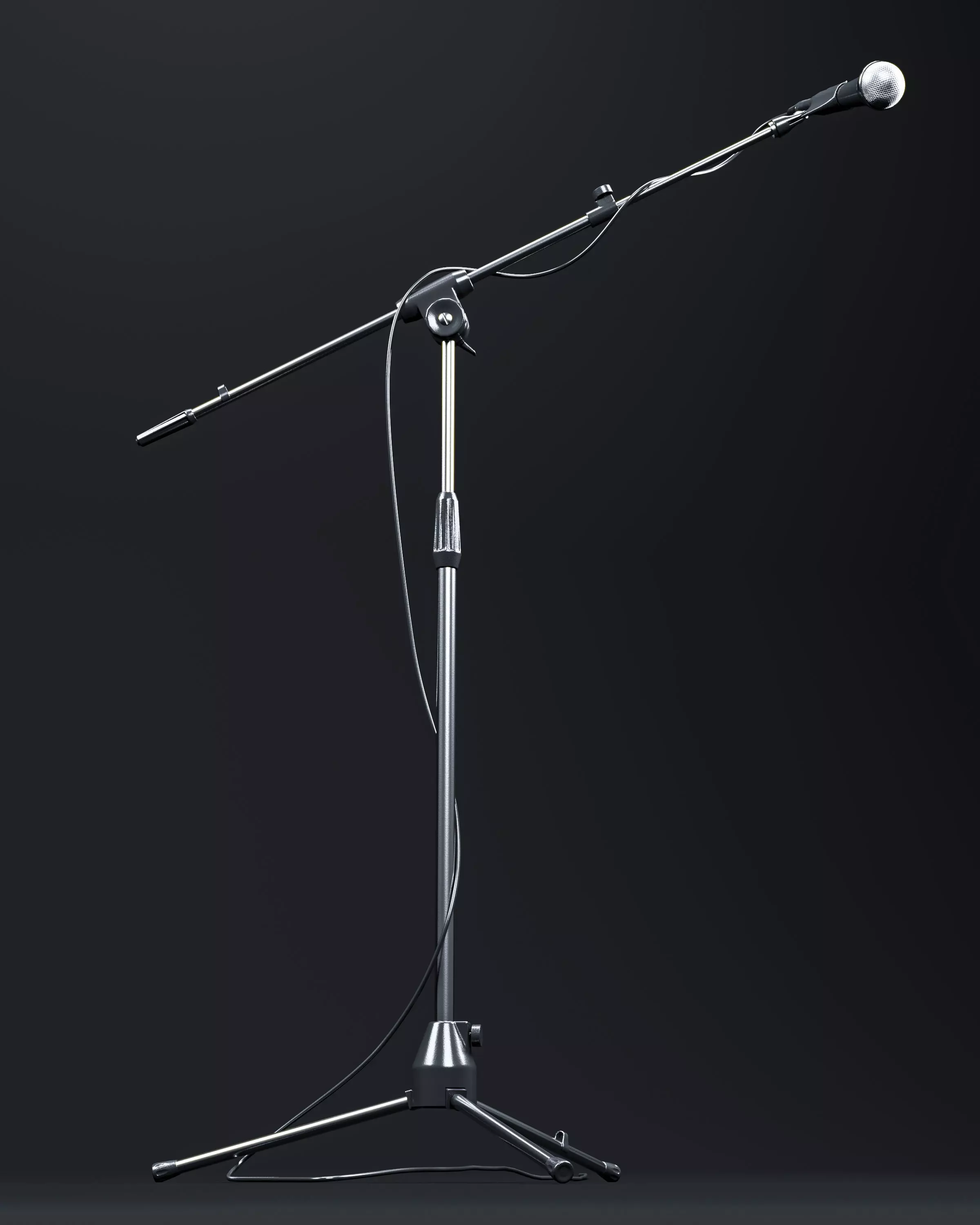 Gravity MS 2322 B Microphone stand Low-poly 3D model_0