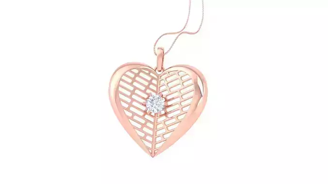 Ultra Vision Mesh Wire Women solitaire diamond  pendant 3dm stl 3D print model