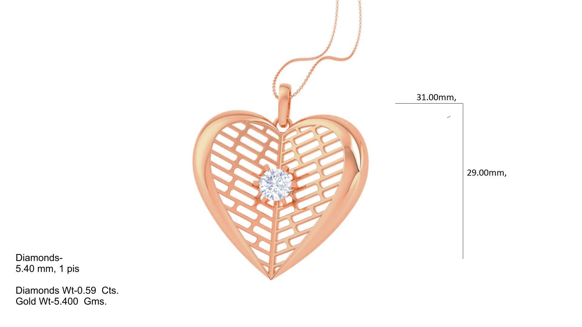 Ultra Vision Mesh Wire Women solitaire diamond  pendant 3dm stl 3D print model_3