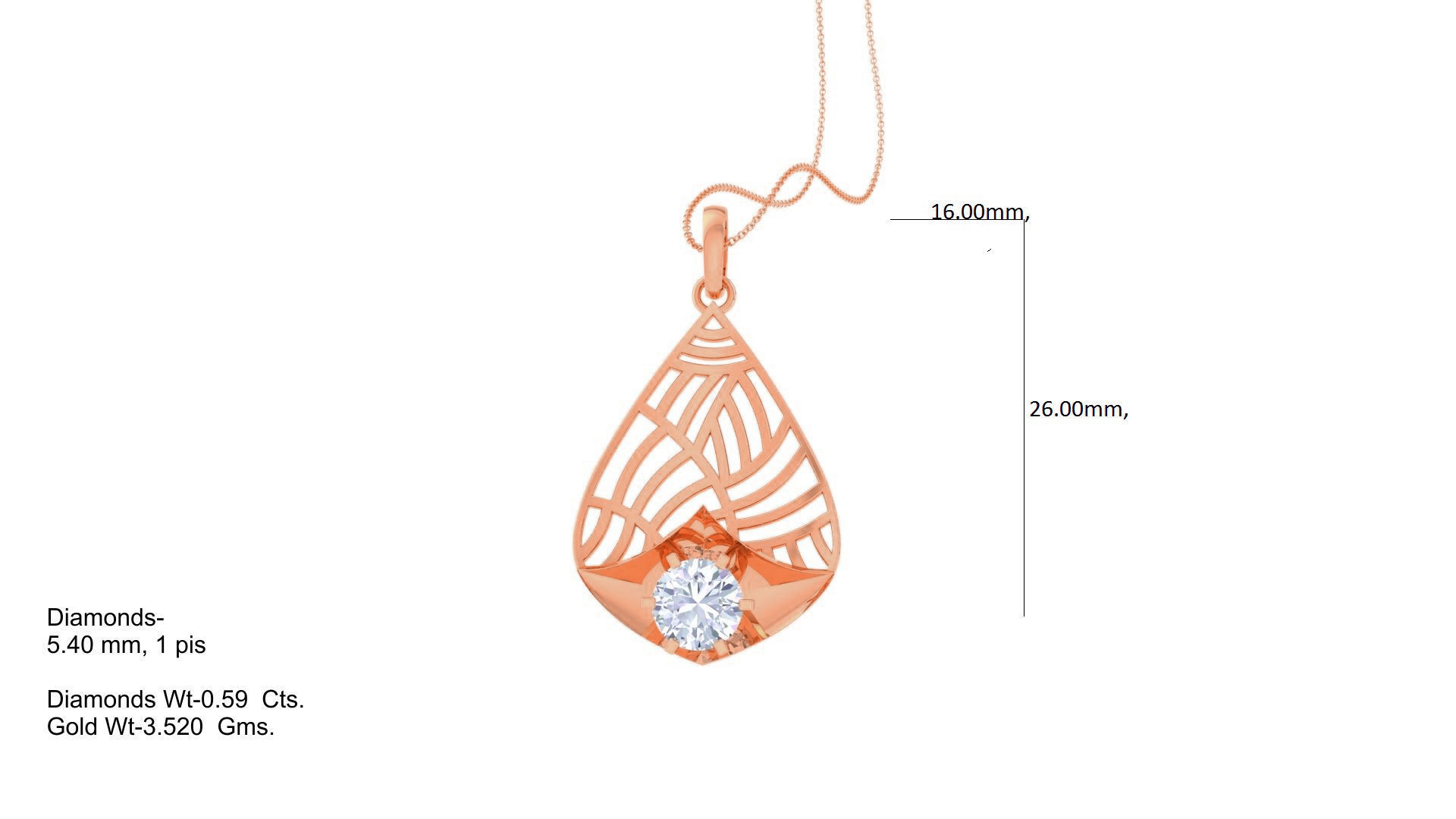 Ultra Vision Wire Mesh solitaire diamond pendant 3dm stl obj 3D print model_1