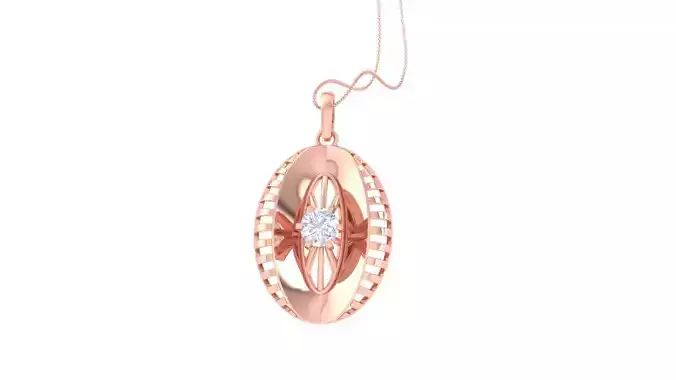 Third Eye Wire Mesh solitaire diamond pendant 3dm stl obj 3D print model