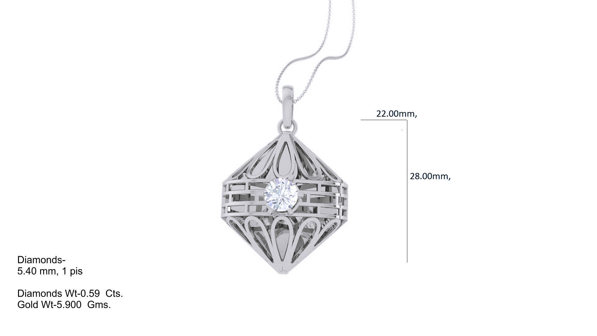 Ultra Vision wire mesh  solitaire diamond  pendant 3dm stl 3D print model_3