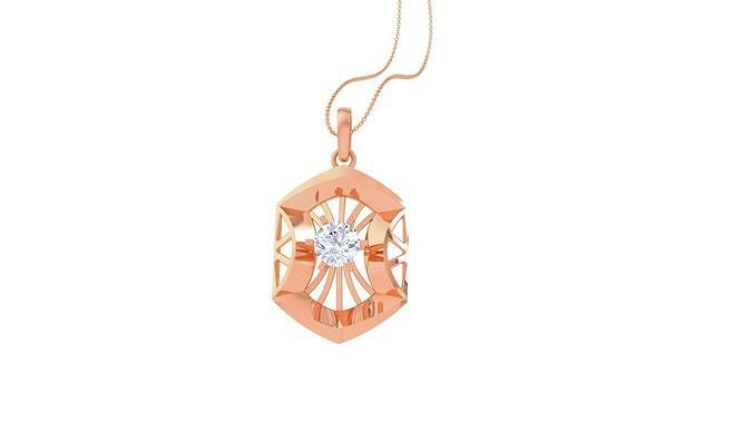Ultra Vision Wire Mesh Women solitaire diamond pendant 3dm stl 3D print model