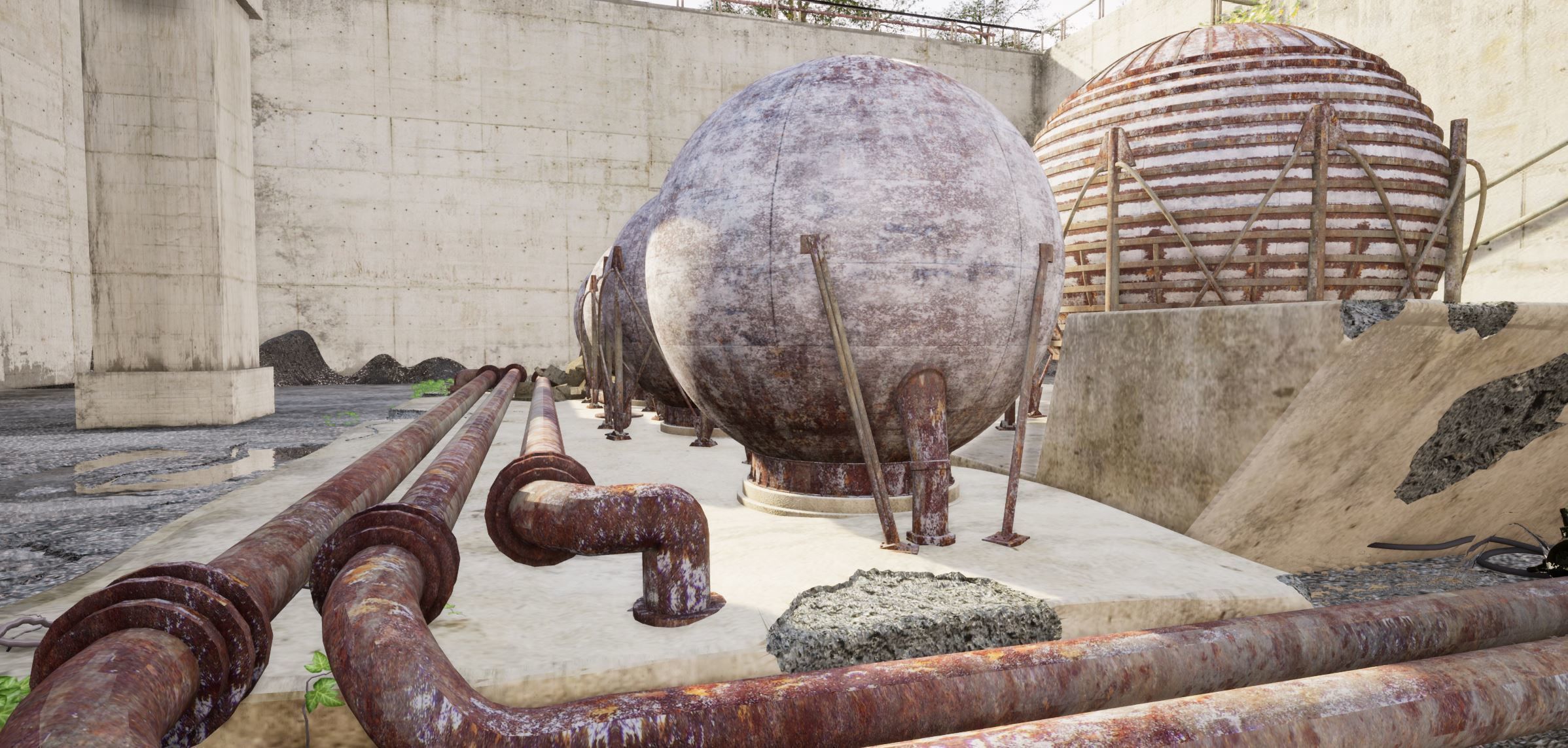 Abandoned factories 3D model_4