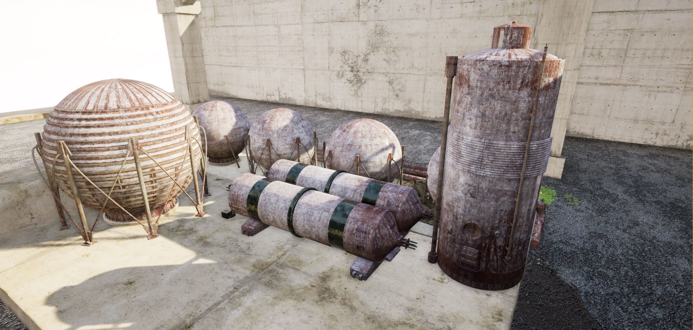 Abandoned factories 3D model_12