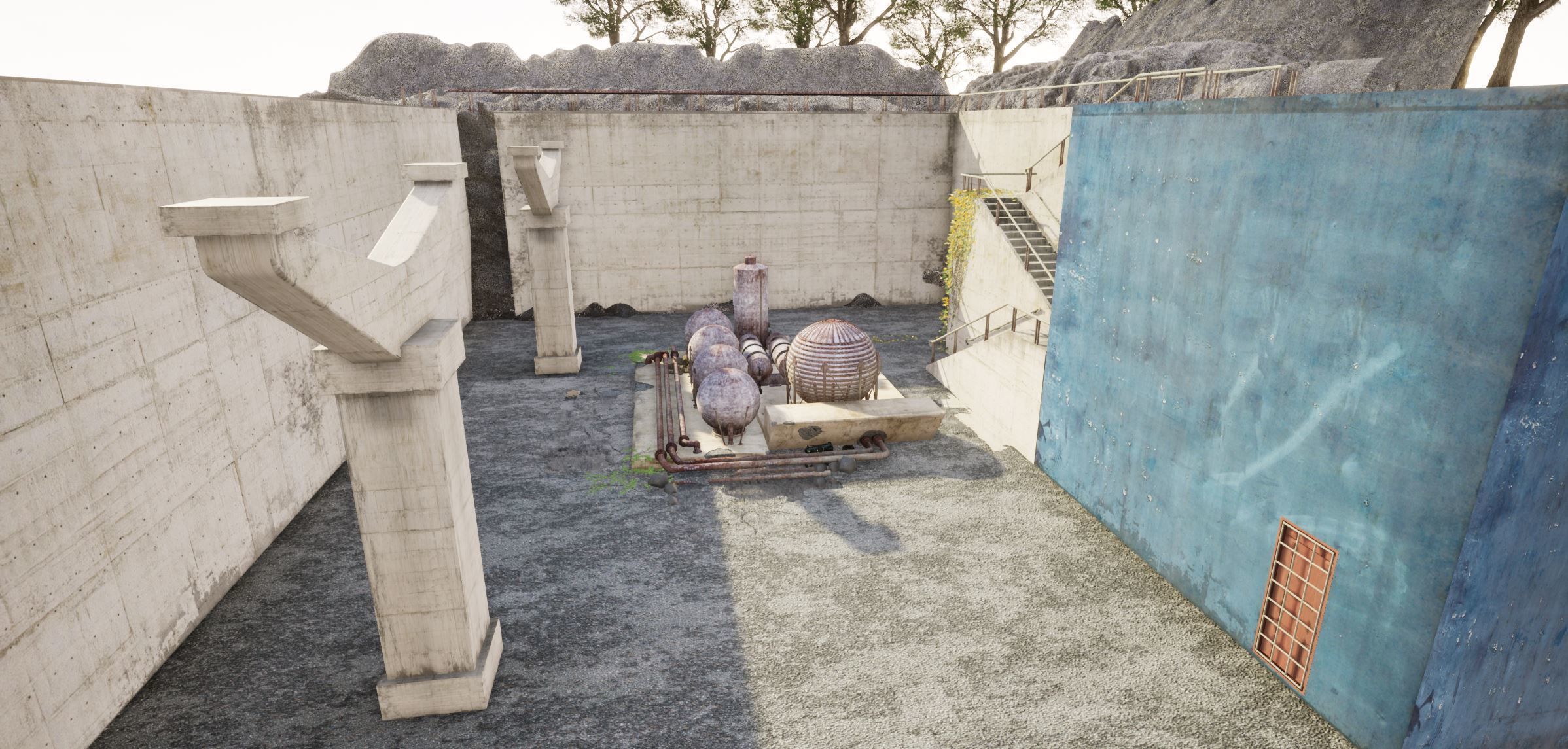 Abandoned factories 3D model_8