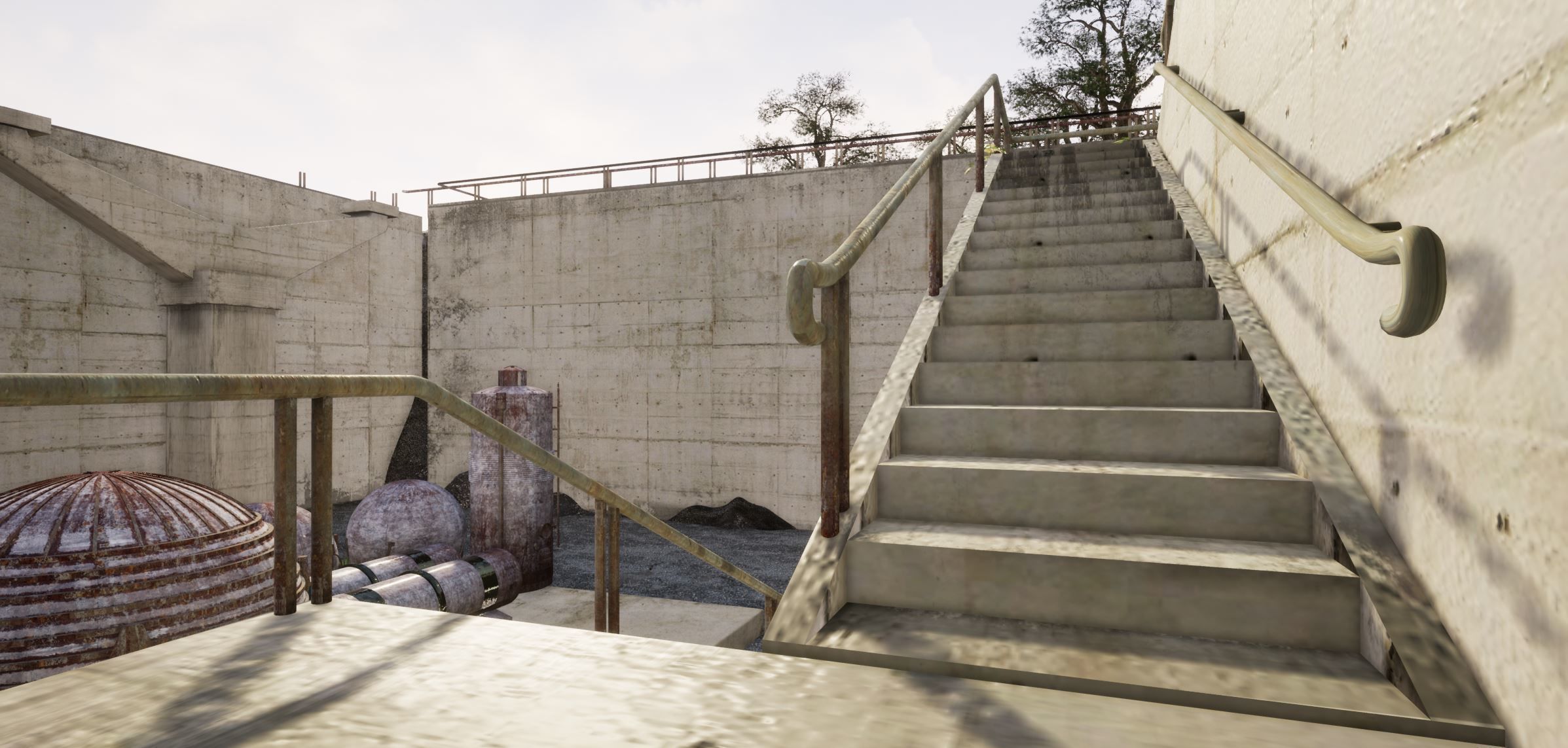 Abandoned factories 3D model_3