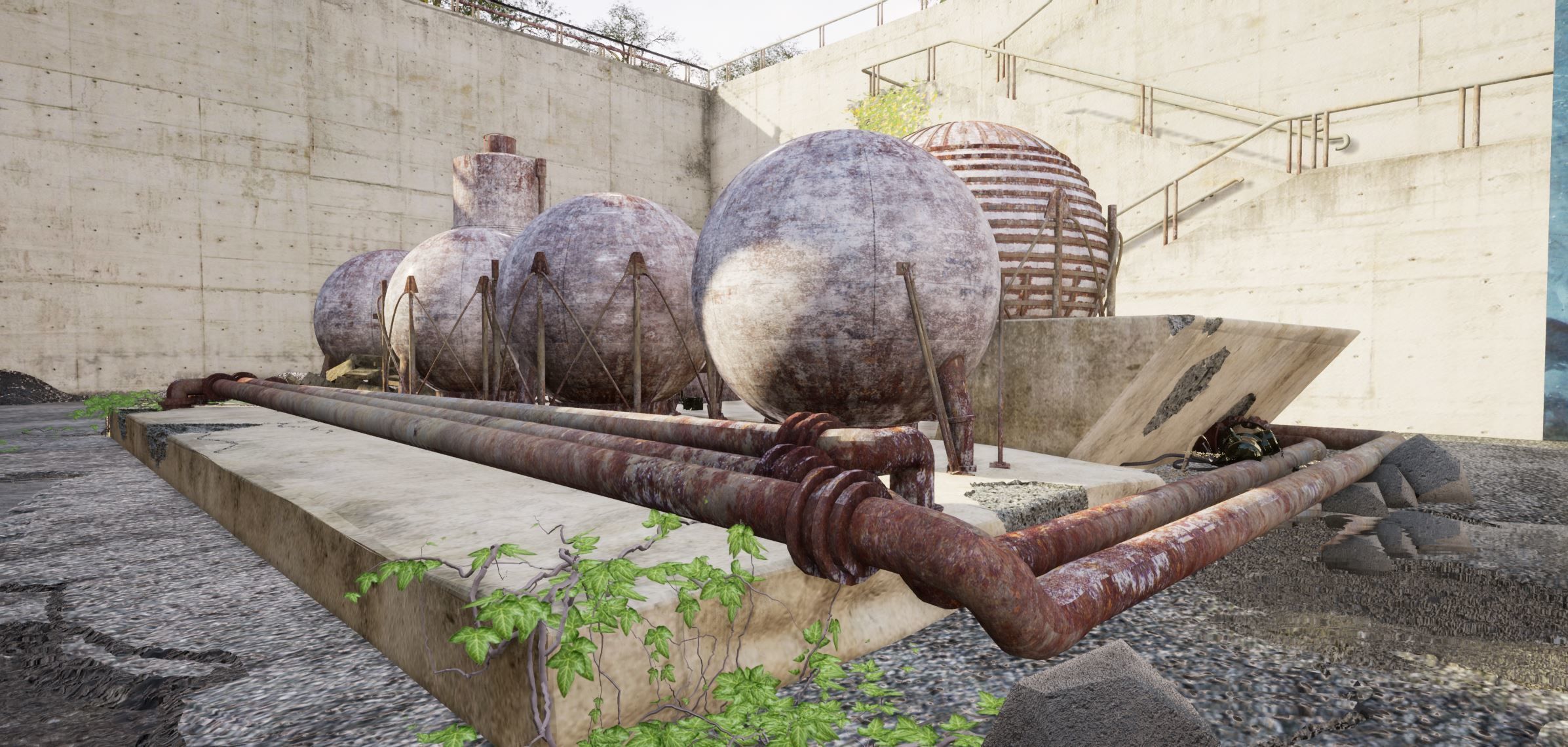 Abandoned factories 3D model_10