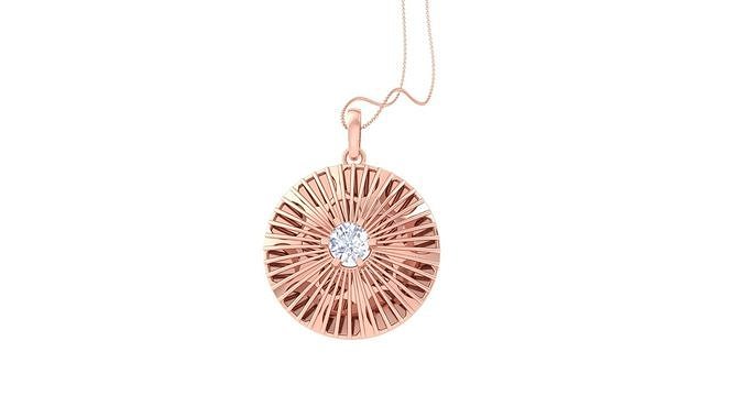 Ultra Vision wire mesh  solitaire diamond  pendant 3dm stl 3D print model