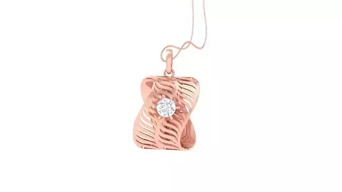 Ultra Vision wire mesh  solitaire diamond  pendant 3dm stl 3D print model