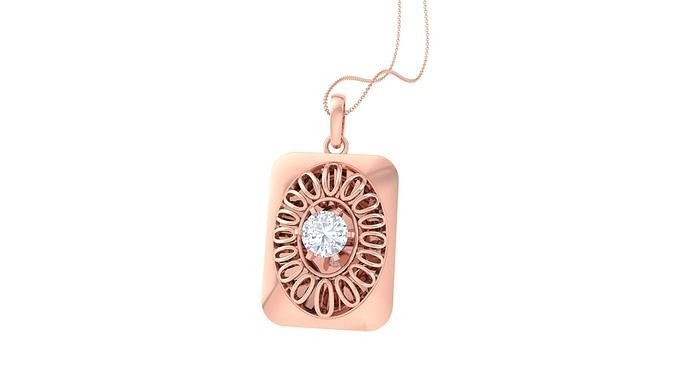 Ultra Vision wire mesh  solitaire diamond  pendant 3dm stl 3D print model
