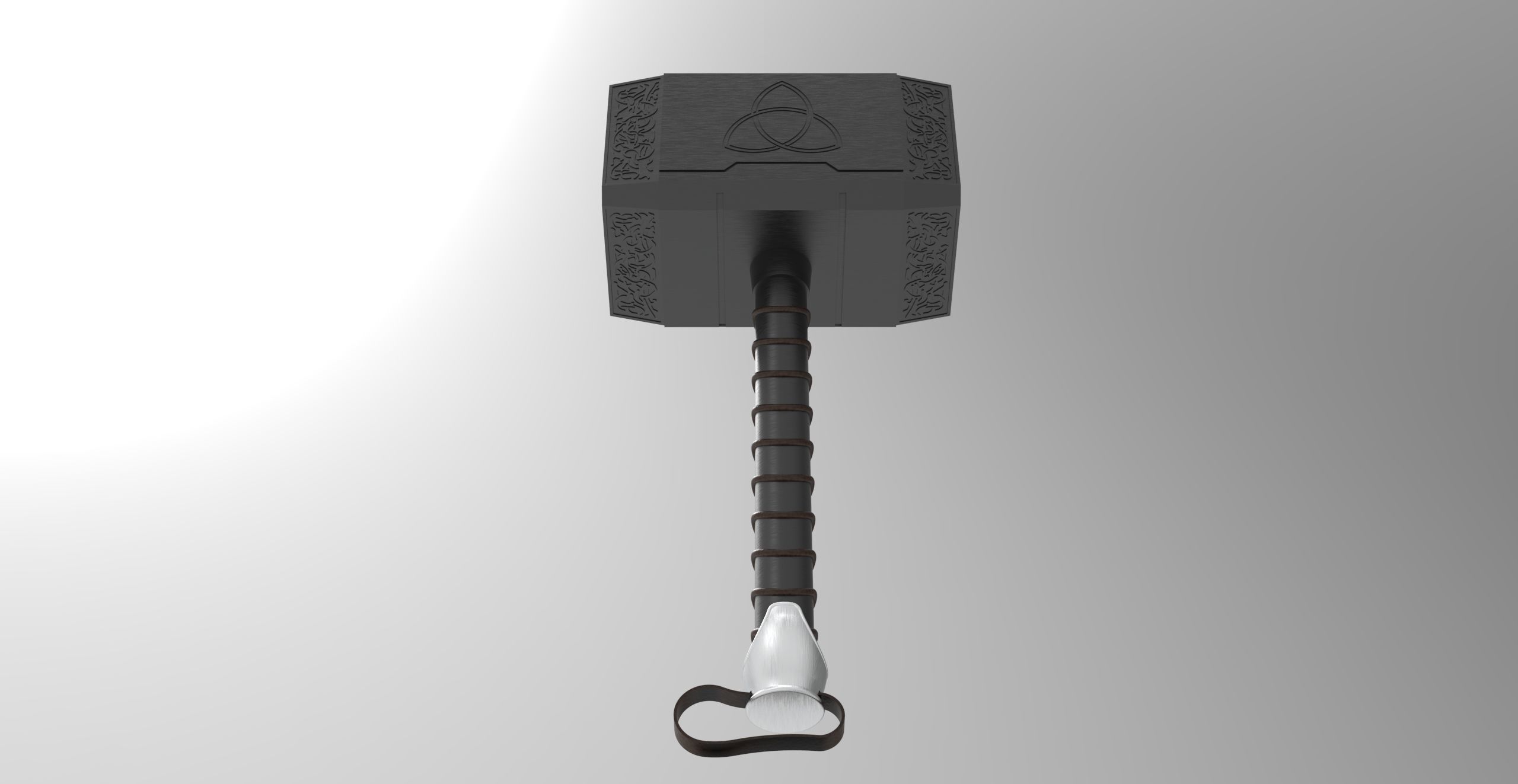 Thor hammer 3D model_1